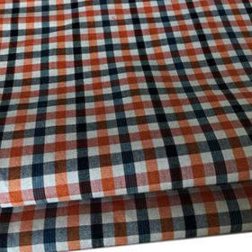 cotton yarn dyed check poplin shirting fabric