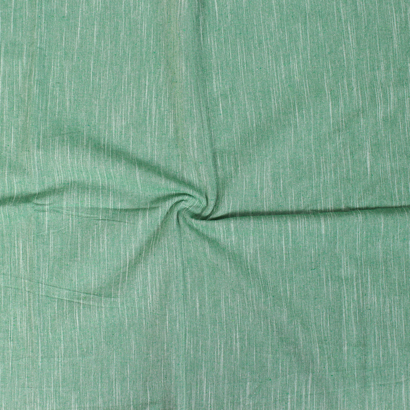 green plain slub samray handloom khadi fabric 40083