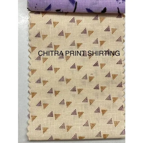 brown chitra print rayon shirting fabric 500x500