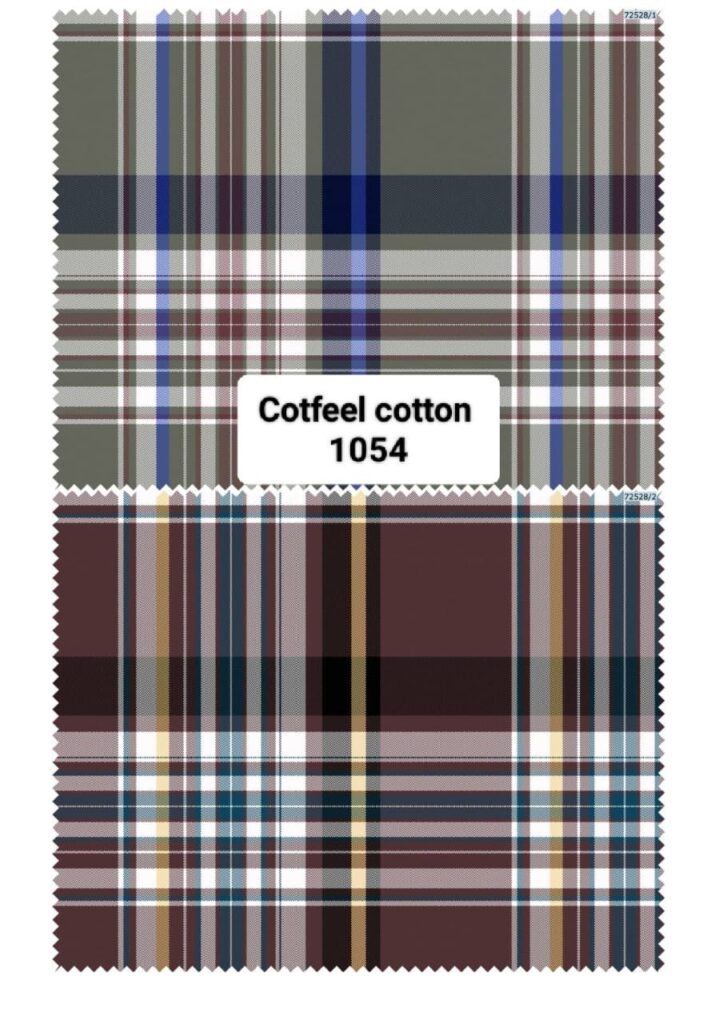 yarn dyed checks shirting fabric