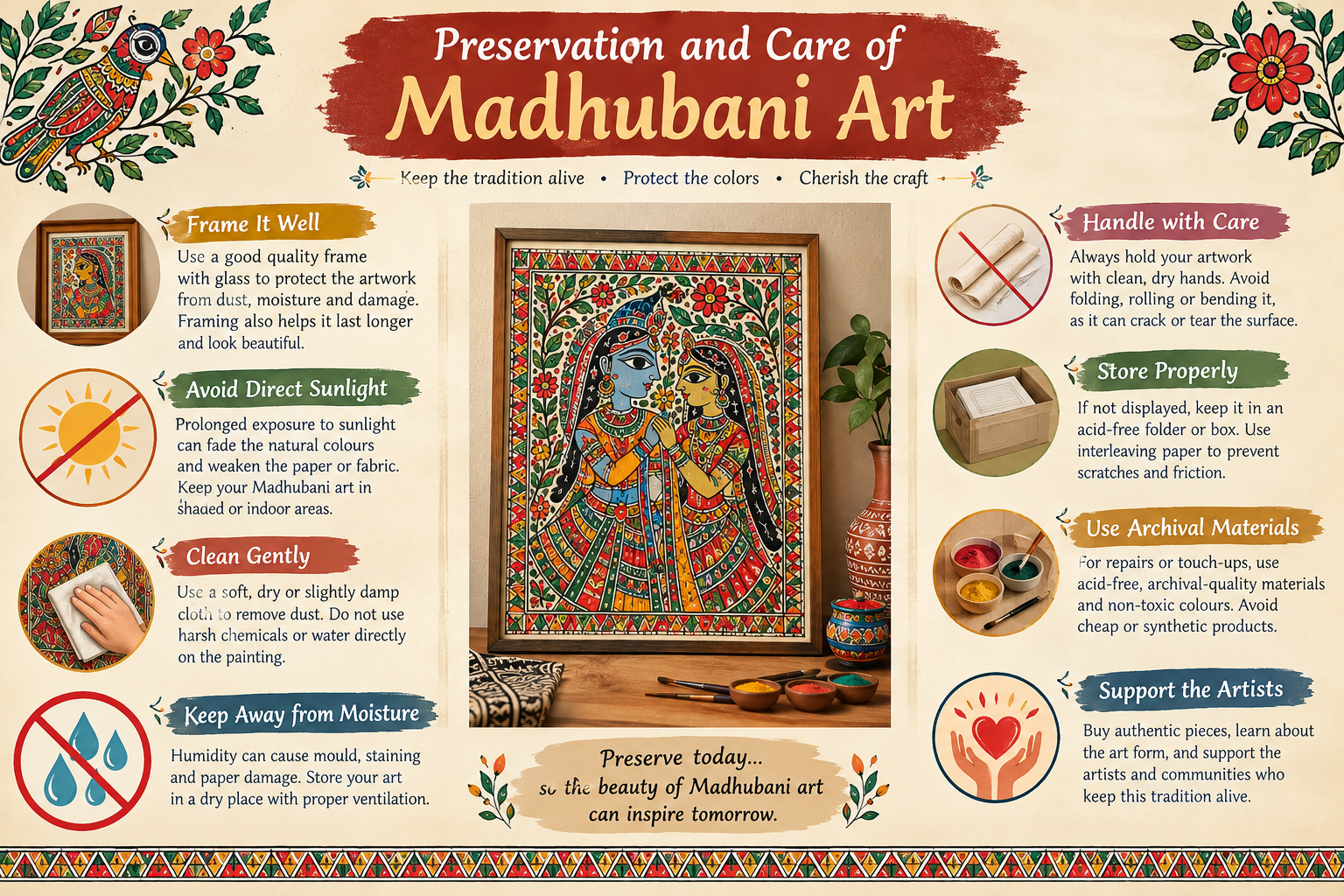Preservation and Care of Madhubani Art